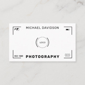 Camera doel stijl visitekaartje