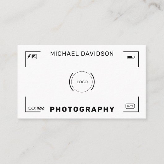 Camera doel stijl visitekaartje (Voorkant)