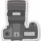 Camera DSLR-fotografie Sticker (Voorkant)