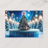 Camera Elektronische Kerst Sale Visitekaartje (Achterkant)