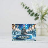 Camera Elektronische Kerst Sale Visitekaartje (Staand voorkant)