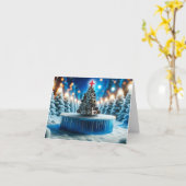 Camera Elektronische Winkel Kerstmis Wenskaart Kaart (Gele Bloem)