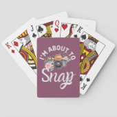 Camera en bloemen Klassieke Speelkaarten (Achterkant)