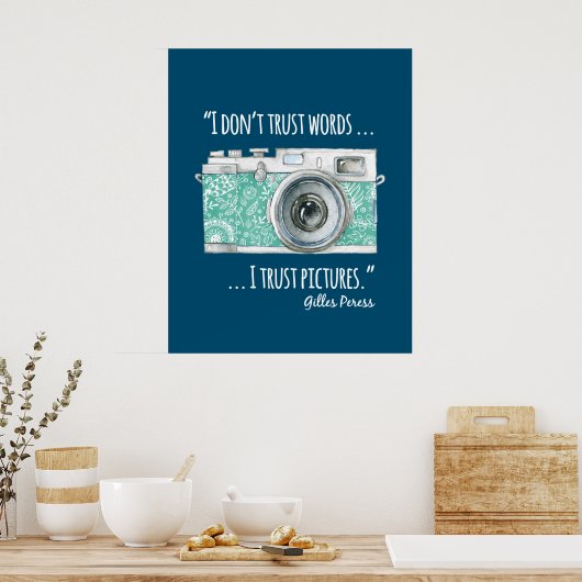 camera en quote poster (Keuken)