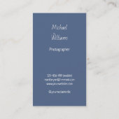 Camera en Sling Outline Fotograaf Verticaal Visitekaartje (Achterkant)