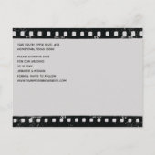  Camera Film Strip Foto Sla de datum op Aankondigingskaart (Achterkant)