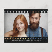  Camera Film Strip Foto Sla de datum op Aankondigingskaart (Voorkant)