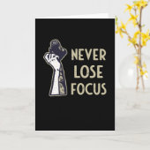 Camera Focus Funny Gezegde Fotograaf Fotografie Kaart (Gele Bloem)