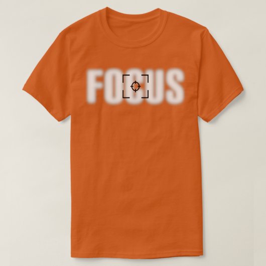 Camera Focus Lensfotografie T-shirt (Design voorkant)