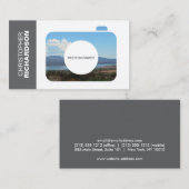 CAMERA FOTO LOGO voor FOTOGRAFEN Visitekaartje (Voorkant / Achterkant)