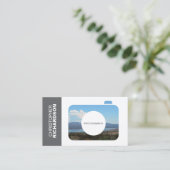 CAMERA FOTO LOGO voor FOTOGRAFEN Visitekaartje (Staand voorkant)