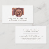  camera, fotograaf, fotografie visitekaartje (Voorkant / Achterkant)