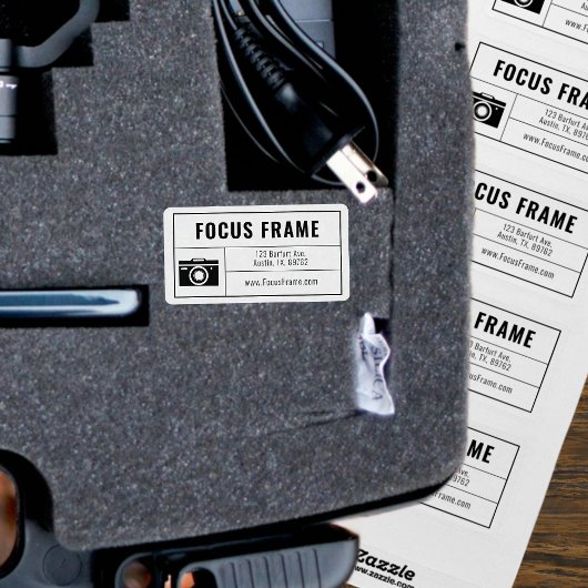 Camera Fotograaf Lens illustratie adres Etiket