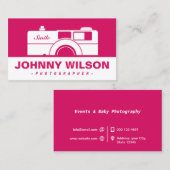  camera-fotograaf visitekaartje (Voorkant / Achterkant)