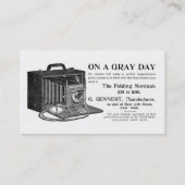  camera fotograaf visitekaartje (Achterkant)