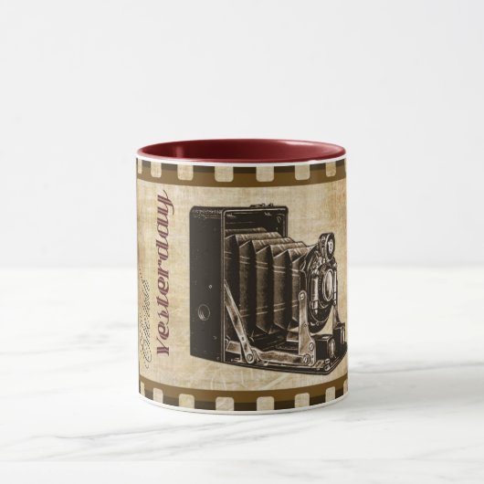  camera fotografie film nostalgie herinneringen mok (Midden)