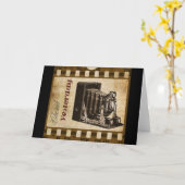  camera fotografie film nostalgie kaart (Gele Bloem)