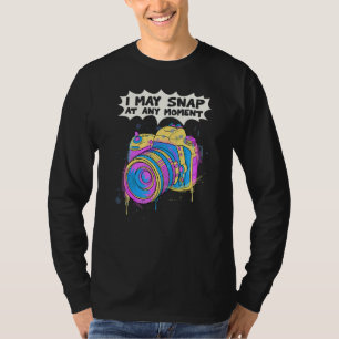 Camera fotografie foto Ik kan momentopname op elk T-shirt