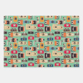 Camera Fotografie Fotograaf Patroon Inpakpapier Vel (Voorkant 3)