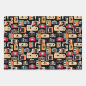 Camera Fotografie Fotograaf Patroon Inpakpapier Vel (Voorkant 2)