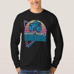 Camera Fotografie Fotograaf Retro Ik Fotografeer M T-shirt