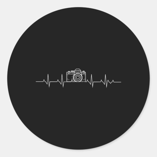 Camera fotografie Hebeat voor fotografen Ronde Sticker (Voorkant)