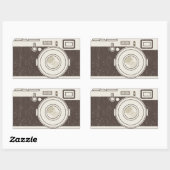  camera fotografie rechthoekige sticker (Vel)