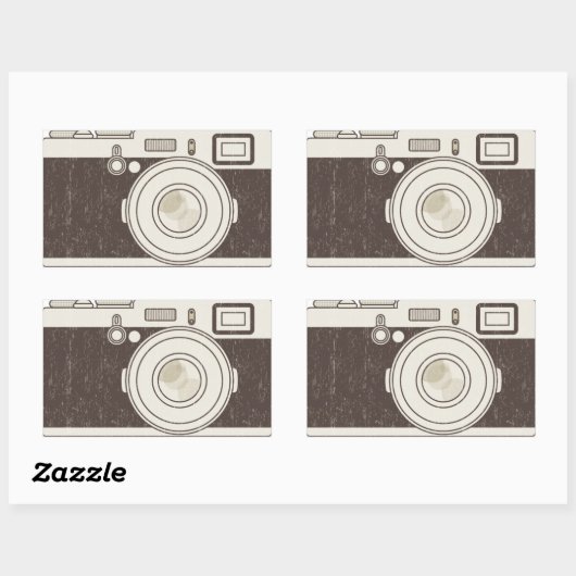  camera fotografie rechthoekige sticker (Vel)
