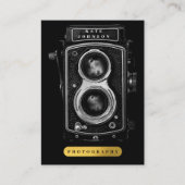  camera fotografie sociale media-pictogrammen visitekaartje (Voorkant)