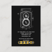  camera fotografie sociale media-pictogrammen visitekaartje (Achterkant)