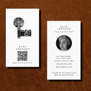 camera Fotografie Sociale media QR-code Visitekaartje