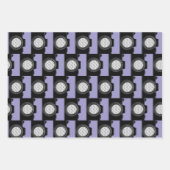 Camera Fotografie Thema Paarse Inpakpapier Vel (Voorkant 3)