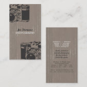 camera fotografie Visitekaartjes (Voorkant / Achterkant)