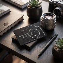 Camera Fotografie zwart-wit Visitekaartje