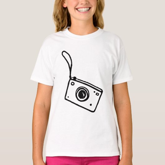 Camera - Girls Ringer T-shirt (Voorkant)