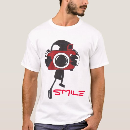 camera glimlach t-shirt (Voorkant)