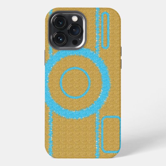 Camera Glitter Cod.01 Hoesje-Mate iPhone Case Hoesje (Achterkant)