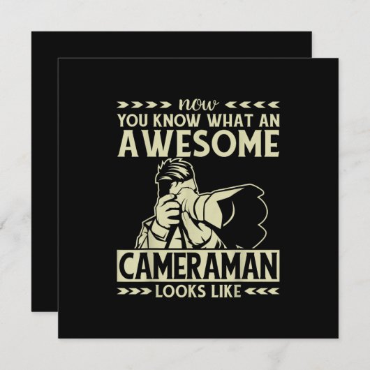 Camera Guy Photographer Funny Geweldige Cameraman Feestdagenkaart (Voorkant / Achterkant)