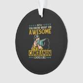 Camera Guy Photographer Funny Geweldige Cameraman Ornament (voorkant)