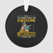 Camera Guy Photographer Funny Geweldige Cameraman Ornament (voorkant)