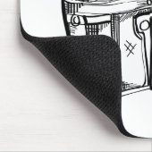  camera, hand-tekening illustratie, foto muismat (Hoek)