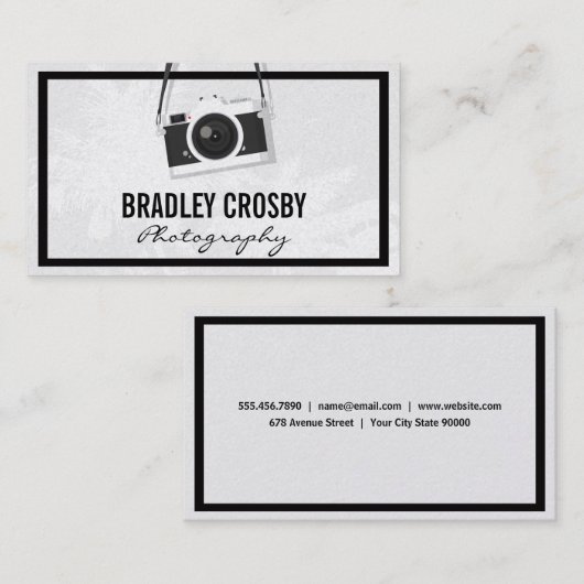  camera hanging visitekaartje (Voorkant / Achterkant)