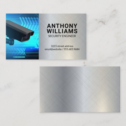 Camera | Home Beveiliging Visitekaartje (Voorkant / Achterkant)
