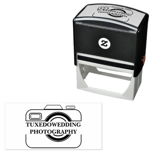 Camera Icon Bruiloft Fotograaf Zelfinking Stamp Zelfinktende Stempel (In situ)