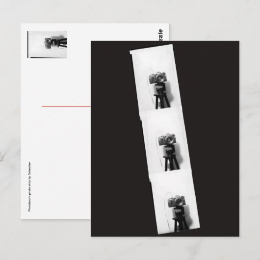 Camera in een fotocabine briefkaart (Voorkant / Achterkant)