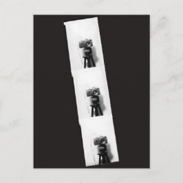 Camera in een fotocabine briefkaart