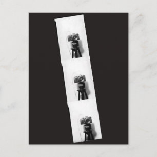 Camera in een fotocabine briefkaart