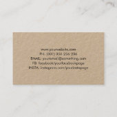 Camera Ink splatter Visitekaartje (Achterkant)