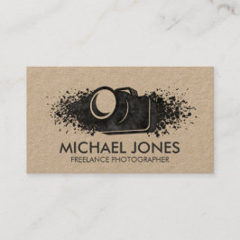 Camera Ink splatter Visitekaartje