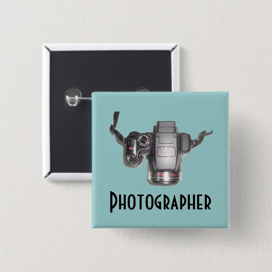Camera-items Vierkante Button 5,1 Cm (Voorkant /achterkant)
